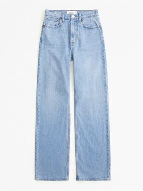 Abercrombie & Fitch Women's Light Wash Straight Jeans